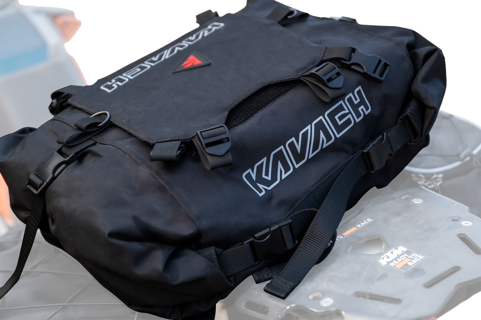 Kavach Tail Bag- Waterproof Roll-Top Motorcycle Saddlebag with Quick-Release Buckle – Universal Fit Convertible Pannier
