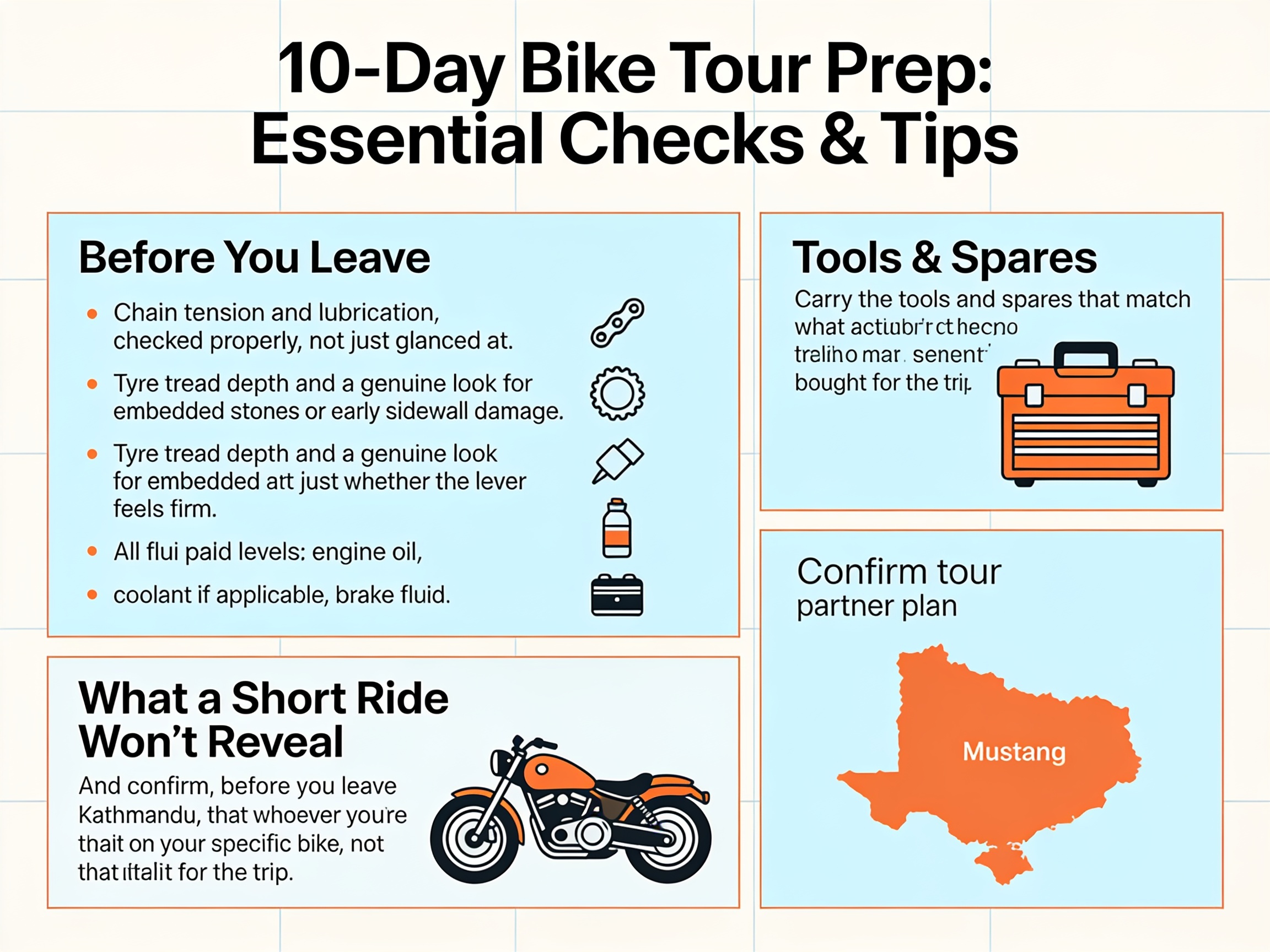 Checking Your Bike Before a 10-Day Tour